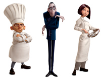 בסרט משולבות מספר דמויות צבעוניות ומשעשעות