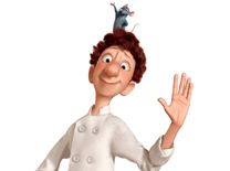 השף לינגוויני עם עוזרו הקטן רמי