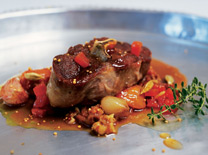 אוסובקו טלה בטימין, עגבניות וירקות שורש - מסעדת ארקדיה