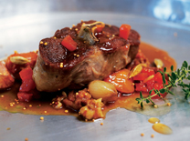 אוסובקו טלה בטימין, עגבניות וירקות שורש של ארקדיה