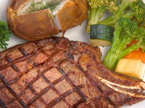 מומלץ להכין את הסטייק מידיום עד מידיום וול