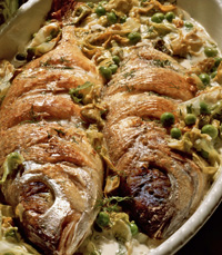 מנת דג אפוי בתנור עם ירקות