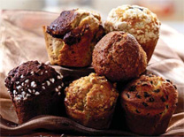 פיתויים ירושלים - מאפינס גבינה מתוקה ואוכמניות