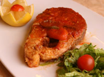 מאכלים יהודיים בסוכה במסעדה היהודית